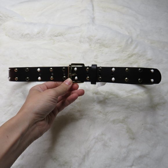 A New Day Women's Double Row Metal and Acrylic Belt‎ - Picture 3 of 9